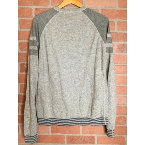 Ted Baker Men's Crew Neck Pullover Sweater Gray Size 5 Long Sleeve XL - Picture 4 of 8